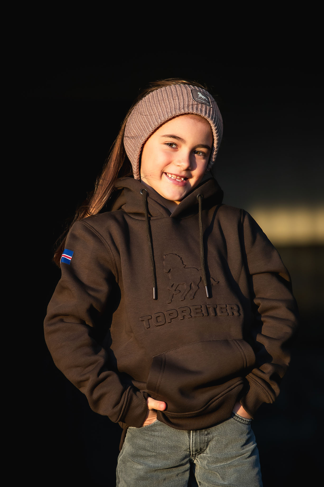 Hestur Hoodie Kinder 3D