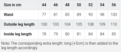 Größentabelle / SizeChart