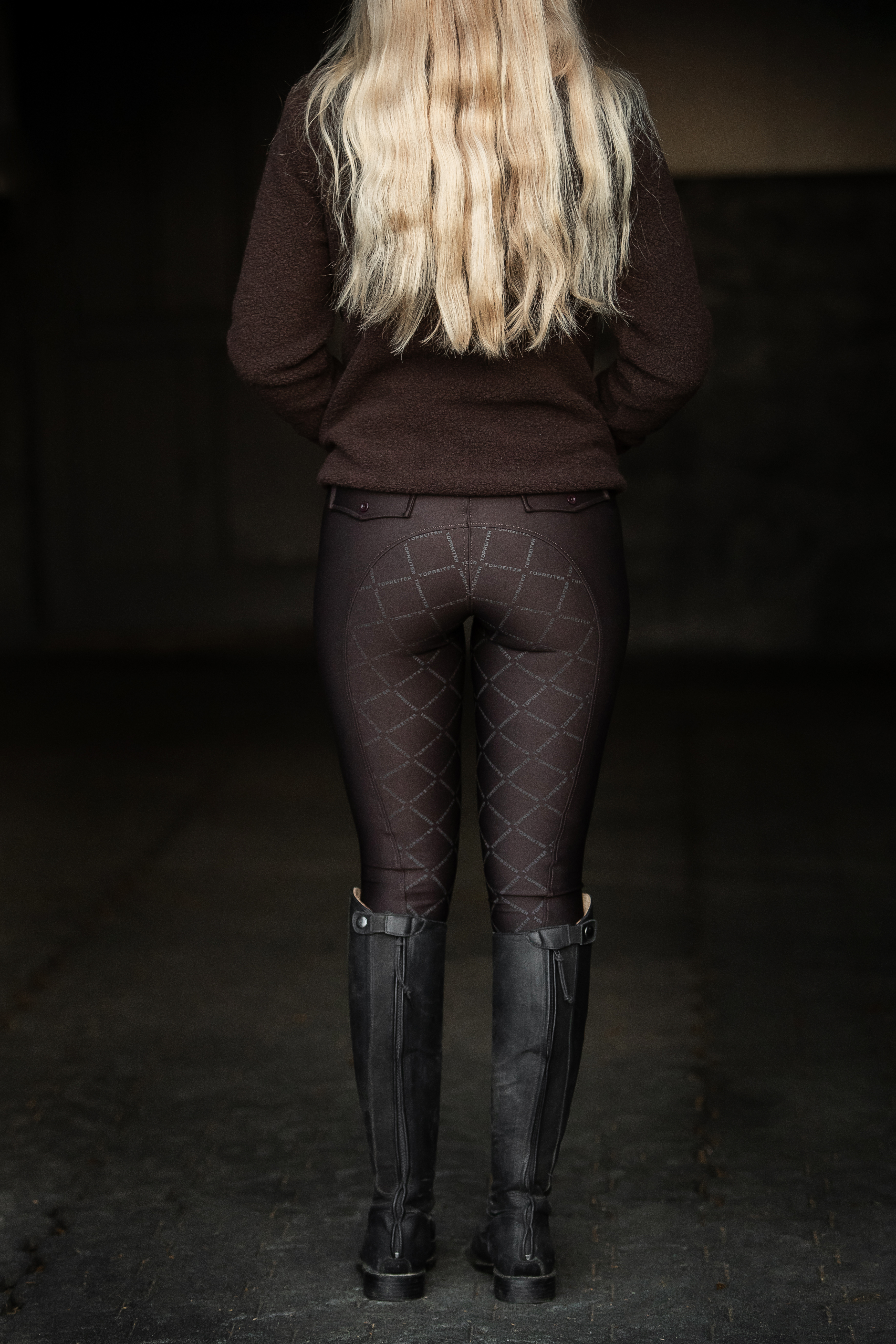 Pantalon d'équitation à fond intégral pour femme Second Skin - Beige L Pantalon d'équitation à fond intégral pour femme Second Skin - Beige L